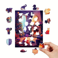 Christmas Animal Puzzle for Adults