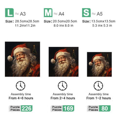 Christmas Santa Claus Wooden Puzzle for Adults