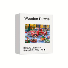 Christmas Wooden Puzzle Art For Adults - Unique Christmas Theme Jigsaw