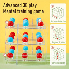 3D Tic Tac Toe Marble Game for Kids