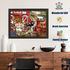 Colorful Farm Wooden Puzzle Adult Stress Relief Toy