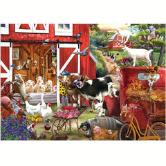 Colorful Farm Wooden Puzzle Adult Stress Relief Toy