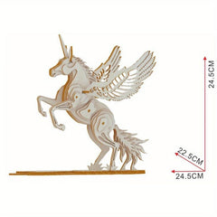 3D Wooden Jigsaw Puzzle Educational Toy Christmas Halloween Gift