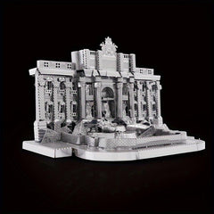 Stainless Steel Metal 3D Puzzle Roman Wishing Pool Model Educational Toys