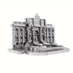 Stainless Steel Metal 3D Puzzle Roman Wishing Pool Model Educational Toys