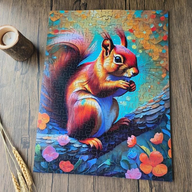 234 Pcs Squirrel Wooden Jigsaw Puzzles for Adults and Kids