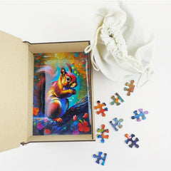 234 Pcs Squirrel Wooden Jigsaw Puzzles for Adults and Kids