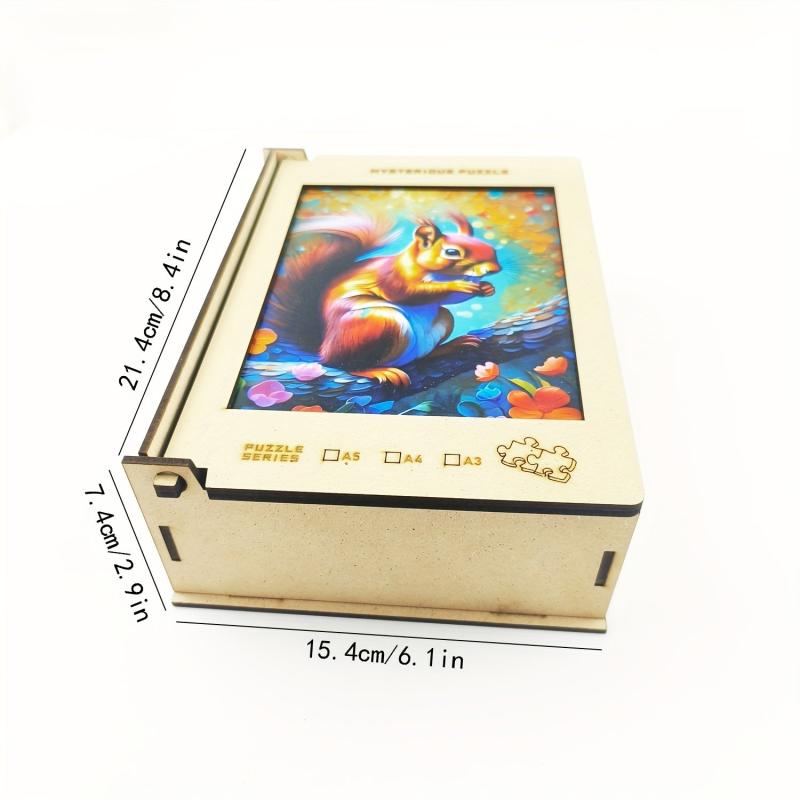 234 Pcs Squirrel Wooden Jigsaw Puzzles for Adults and Kids