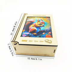 234 Pcs Squirrel Wooden Jigsaw Puzzles for Adults and Kids