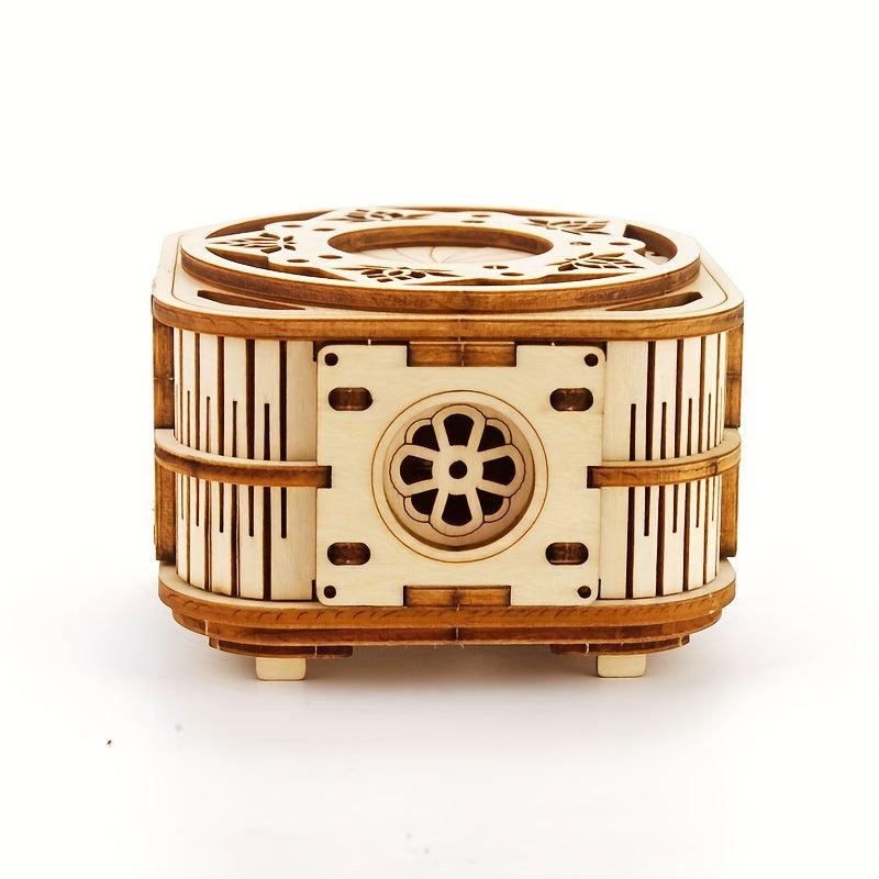 3D Wooden Puzzle Music Box Creative Gift Unlock Imagination Adult