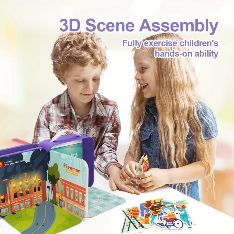 3D Puzzle Toy Fireman Doctor Police Teacher for Kids