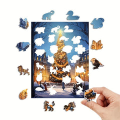 3D Wooden Puzzle Model Assembly 4mm Thickness Halloween Christmas Thanksgiving