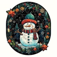 3D Wooden Puzzle Model Assembly Santa Pattern 4mm Thickness Halloween Christmas