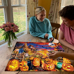 1000 Pc Spooky Cat's Pumpkin Patch Jigsaw Puzzle
