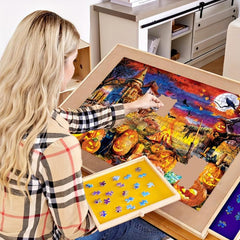 1000 Pc Spooky Cat's Pumpkin Patch Jigsaw Puzzle