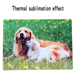 12pcs Blank Puzzle Christmas Sublimation DIY Custom Puzzle 7.87x5.82in