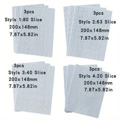 12pcs Blank Puzzle Christmas Sublimation DIY Custom Puzzle 7.87x5.82in