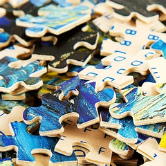 Wooden Landscape Painting Puzzle: Creative Stress Relief for Adults & Children