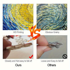 Wooden Landscape Painting Puzzle: Creative Stress Relief for Adults & Children