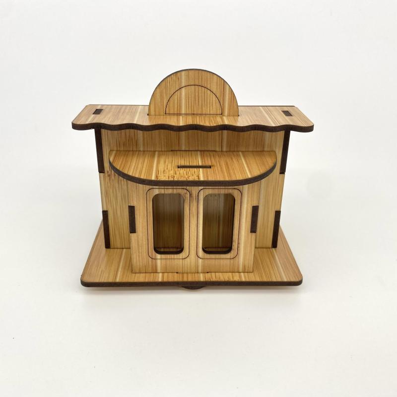 3D Wooden Puzzle Building Kit DIY Brain Teaser Model