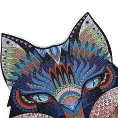 Paper Puzzle Animal Fox Shape Puzzle Toy Irregular Paper Puzzle Fox Puzzle