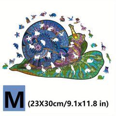 Magic Halloween Snail Wooden Puzzle Game