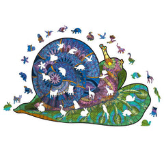 Magic Halloween Snail Wooden Puzzle Game