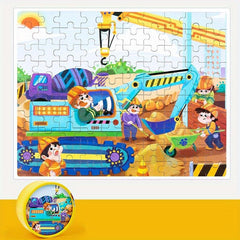 Kids Cartoon 100-Piece Jigsaw Puzzle- Education Toy