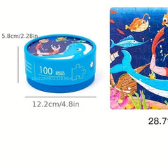 Kids Cartoon 100-Piece Jigsaw Puzzle- Education Toy