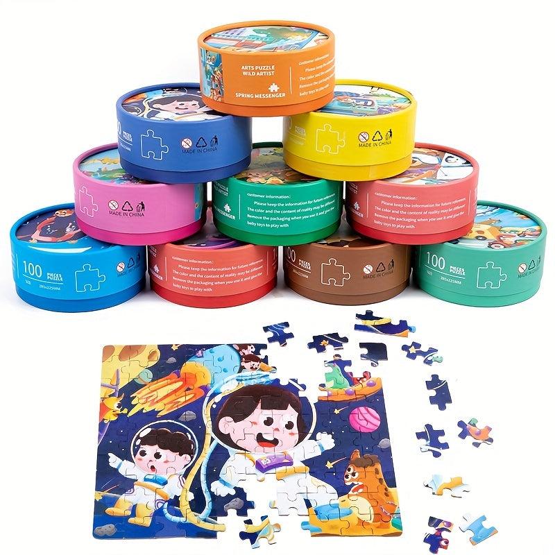 Kids Cartoon 100-Piece Jigsaw Puzzle- Education Toy