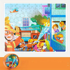 Kids Cartoon 100-Piece Jigsaw Puzzle- Education Toy