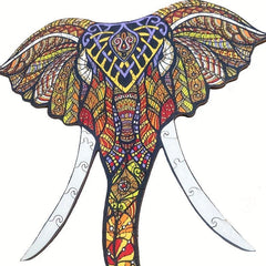 Elephant Wooden Puzzle Religious Irregular Animal Wood Gift