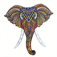 Elephant Wooden Puzzle Religious Irregular Animal Wood Gift