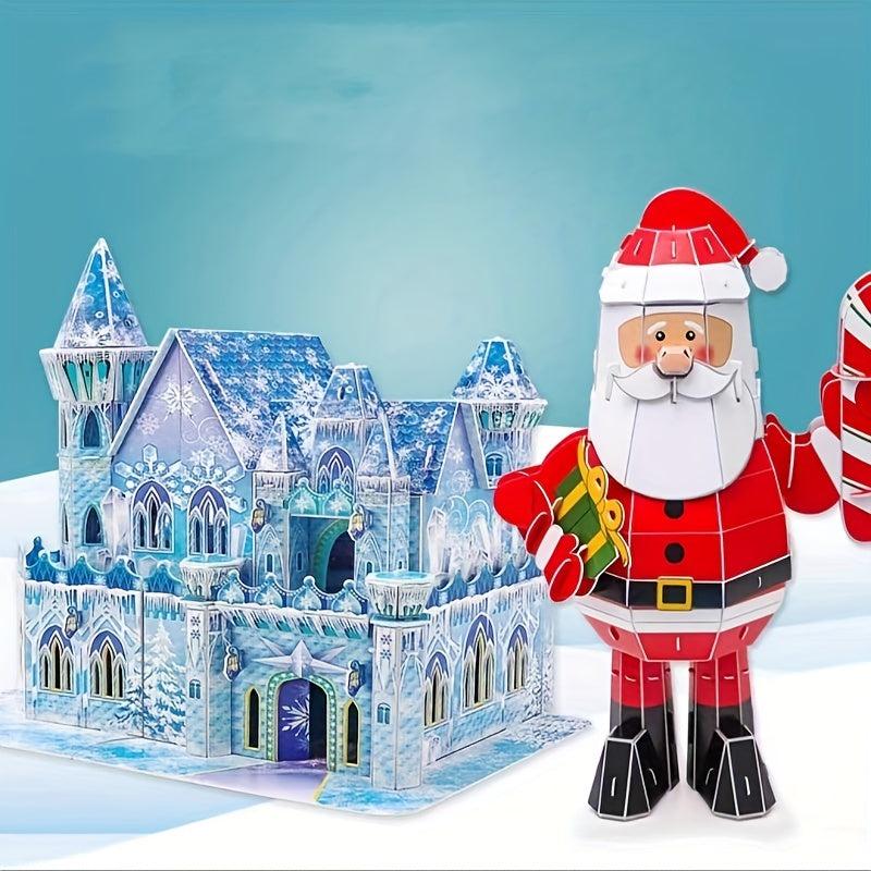 Santa And Sleigh Festive 3D Christmas Gift For All Ages