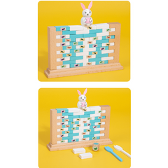 Little Rabbit Push Brick Parent child Board Game