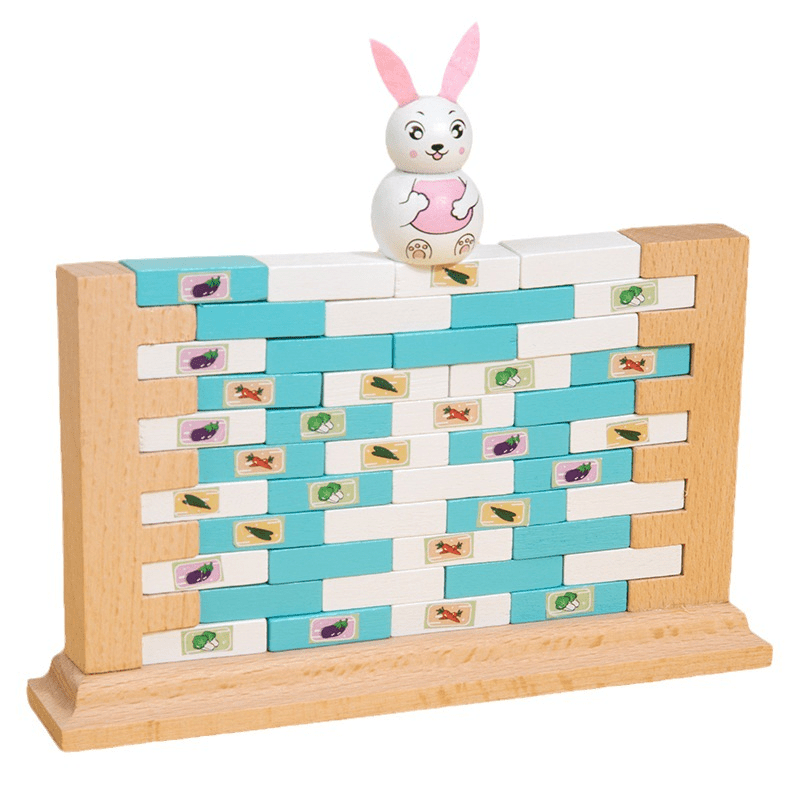 Little Rabbit Push Brick Parent child Board Game