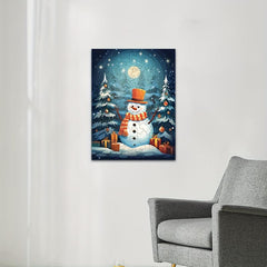 3D Snowman Pattern Wooden Puzzle - Halloween Christmas Thanksgiving Gift