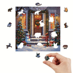 3D Wooden Puzzle Model Assembly 4mm Square Halloween Christmas Gift