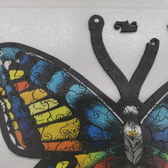 3D Butterfly Puzzle Wooden Building Blocks Toy