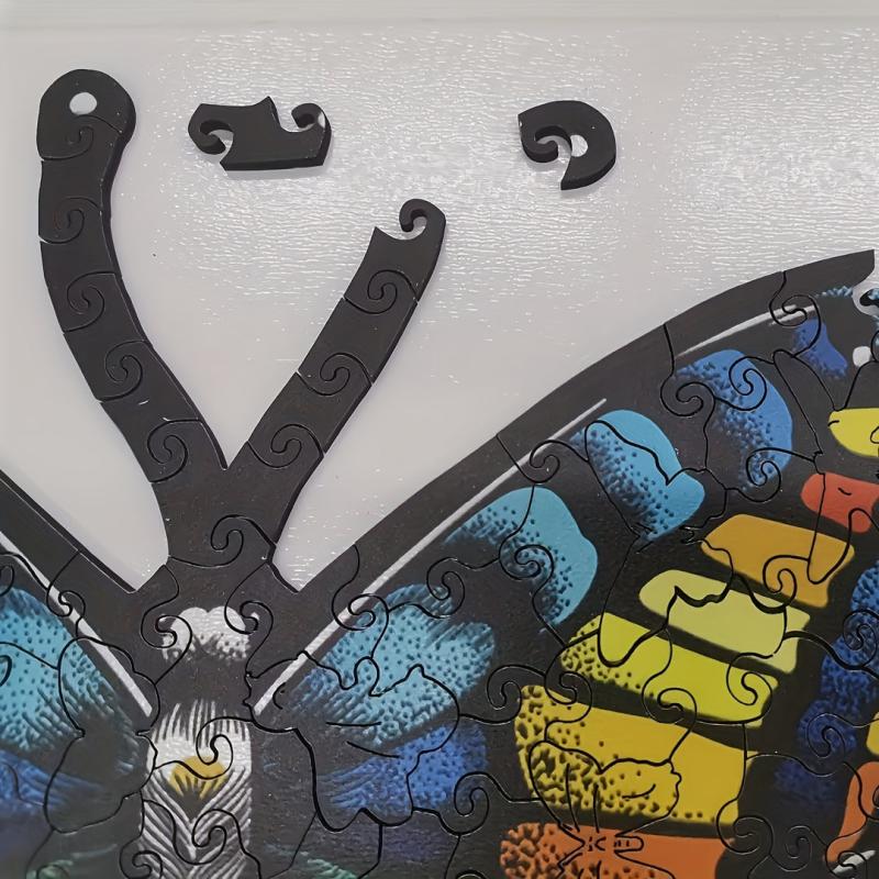 3D Butterfly Puzzle Wooden Building Blocks Toy