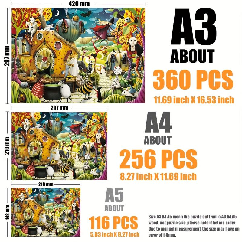 Funny Farm Irregular Wooden Puzzle for Adults and Children