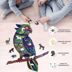 Irregular Wooden Jigsaw Puzzle - Perfect Gift for Adults & Teens