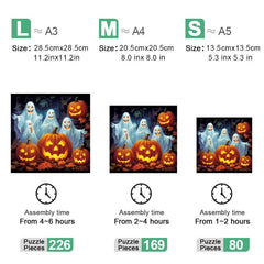 Halloween Horror Castle Wooden Puzzle Halloween Gift Puzzle Toy