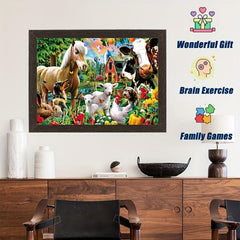 Fun Farm Wooden Puzzle DIY Crafts Adult Children's Birthday Game