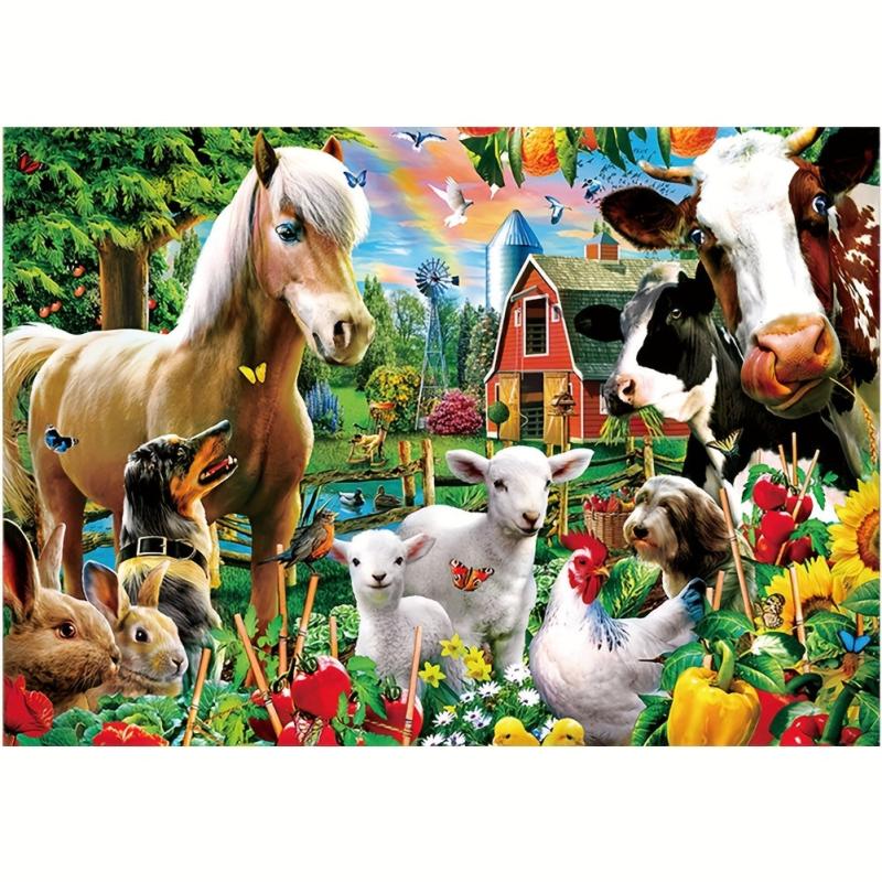 Fun Farm Wooden Puzzle DIY Crafts Adult Children's Birthday Game