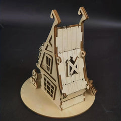 Halloween Party Wooden Puzzle Witch House Decor