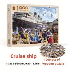 1000pcs Jigsaw Puzzles Gift Decompression Toy Wall Decoration Educational