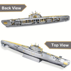 Piececool 3D Metal Puzzle Military Submarine Model Building Kit