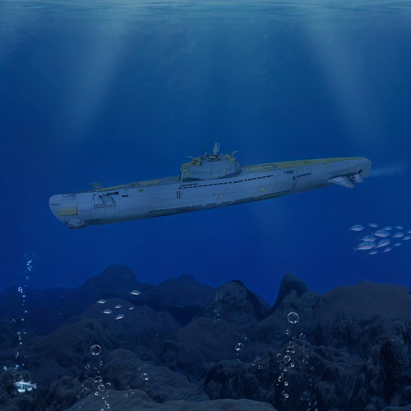 Piececool 3D Metal Puzzle Military Submarine Model Building Kit