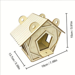 Wooden DIY Bird Nest Puzzle Set for Kids and Toddlers